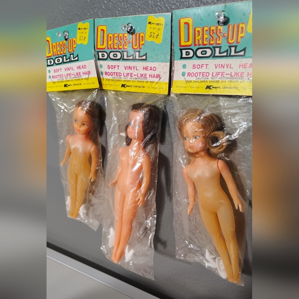 Rooted Hair Dolls - Set of 3